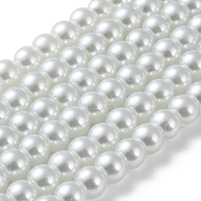 Glass Pearl Beads Strands HY-8D-B01-1