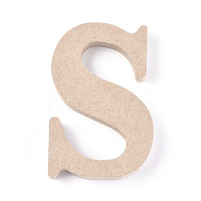 Letter Unfinished Wood Slices DIY-WH0162-62S-1
