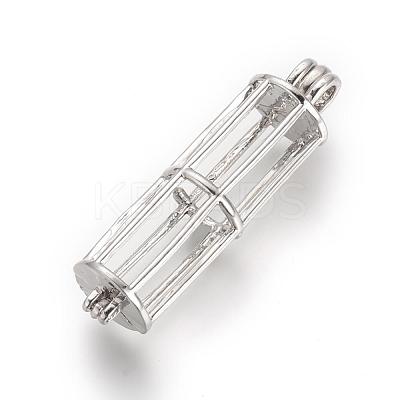 Alloy Diffuser Locket Pendants PALLOY-S062-35P-1