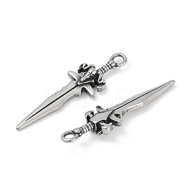 316 Surgical Stainless Steel Pendants STAS-G349-23AS-1