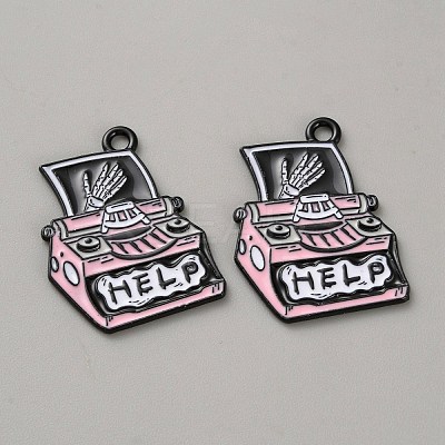 Zinc Alloy Enamel Pendants ENAM-CJC0021-20B-1