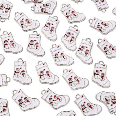 Alloy Enamel Pendants ENAM-P030-2-1
