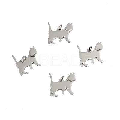 4Pcs 304 Stainless Steel Pendants STAS-FS0002-01B-1