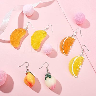 SUPERFINDING DIY 24 Pairs Fruits Themed Earring Making Kits DIY-FH0002-08-1