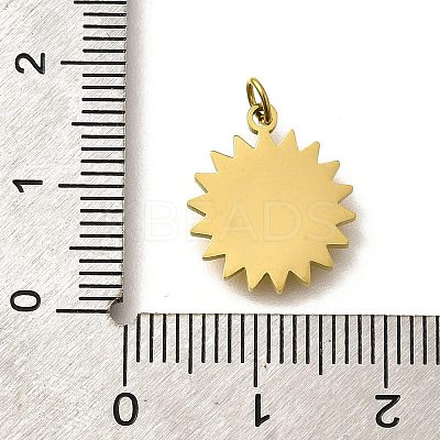 304 Stainless Steel Enamel Charms STAS-R153-09G-02-1