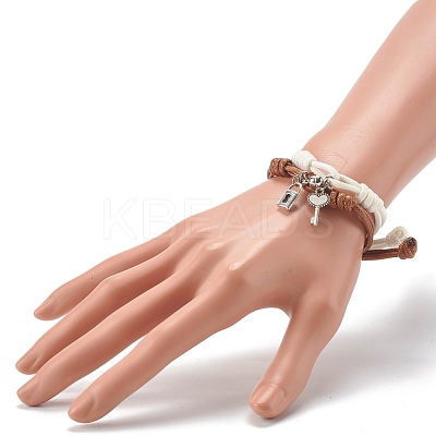 Adjustable Korean Waxed Polyester Cord Bracelets BJEW-TA00001-1