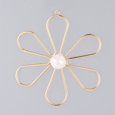 Natural Cultured Freshwater Pearl Pendants PALLOY-JF00401-1
