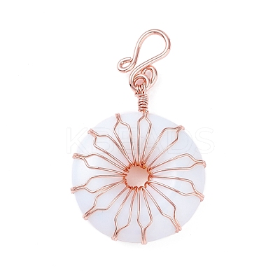 Natural & Synthetic Gemstone Big Pendants G-P459-01G-1