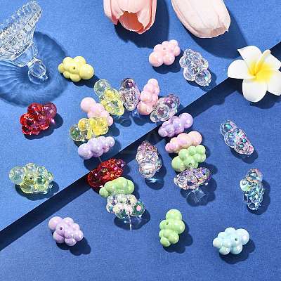 50Pcs Acrylic Beads OACR-CJ0002-12-1