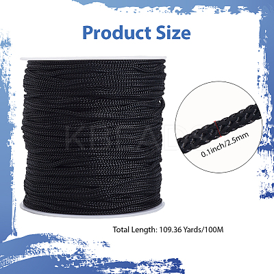100M Nylon Braided Cords for Macrame Craft OCOR-SP0001-25A-1