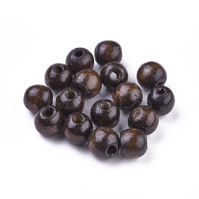 Dyed Natural Wood Beads WOOD-Q006-16mm-06-LF-1