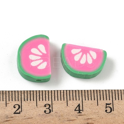 Fruit & Vegetable Theme Handmade Polymer Clay Beads CLAY-F006-02O-1