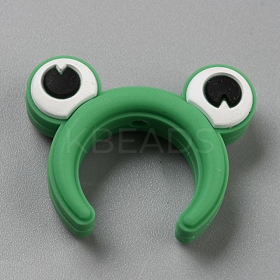 Frog Food Grade Silicone Focal Beads SIL-SZC0001-09-1