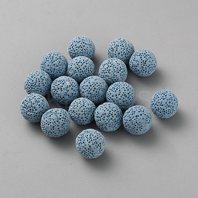 26Pcs Dyed Natural Lava Rock Beads G-WH0031-12A-1