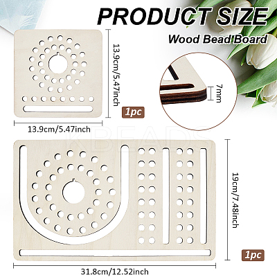 Wood Bead Board DIY-WH0430-892-1