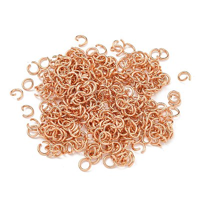 304 Stainless Steel Open Jump Rings STAS-O107-06RG-G-1