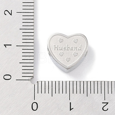 Tarnish Resistant 304 Stainless Steel European Beads STAS-K286-04D-P-1