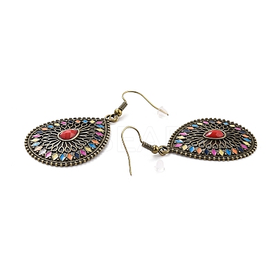 Bohemia Vintage Teardrop Dangle Earrings LS-EJEW-I261-06AB-1