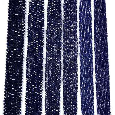 Electroplate Glass Beads Strands EGLA-A044-P4mm-A07-1