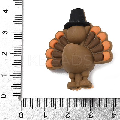 Thanksgiving Day Silicone Beads SIL-I015-03B-1