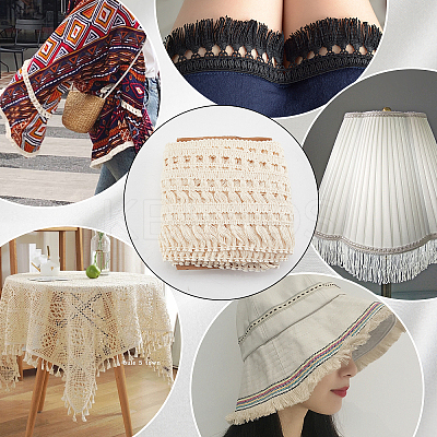 Cotton Lace Fringes Tassel Trimmings OCOR-AR0001-25-1