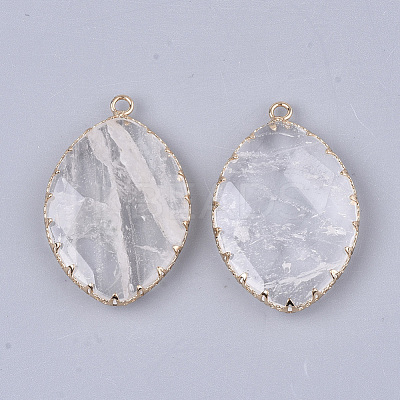 Natural Quartz Crystal Pendants G-S344-83D-1