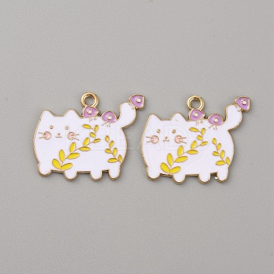 Alloy Enamel Pendants ENAM-CJC0004-40E-1