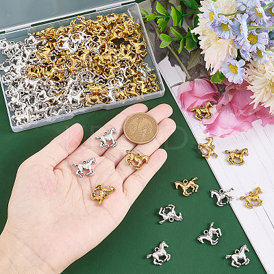 120PCS 2Colors Tibetan Style Alloy Pendants TIBEP-PH0001-60-1