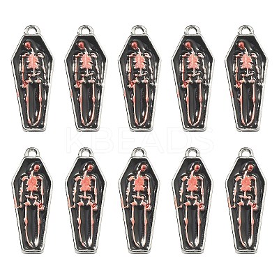 Alloy Enamel Pendants ENAM-CJC0021-01-1