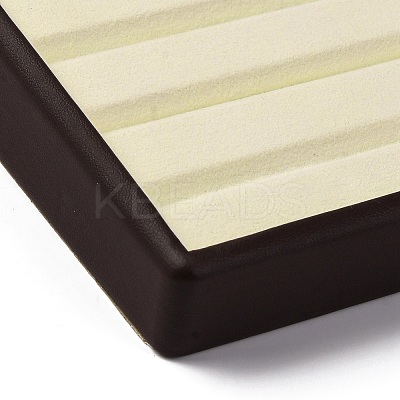 Slotted PU Leather & Wood Display Stands ODIS-H003-01B-1