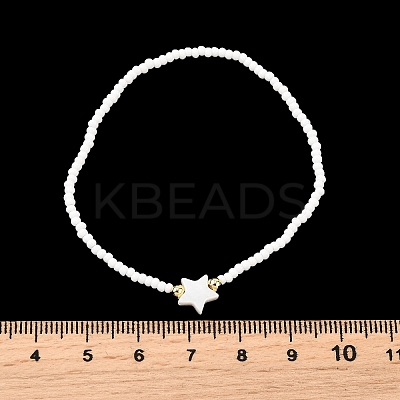 Glass Seed Beads Stretch Bracelets KZ9729-1
