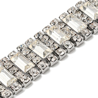 Crystal Rhinestone Choker Necklaces NJEW-L176-01P-1