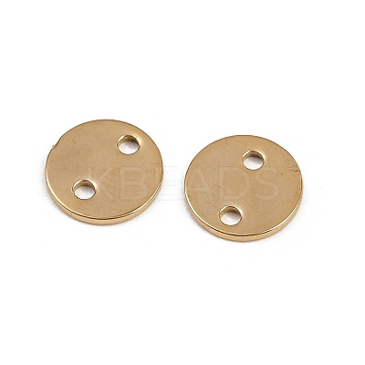 304 Stainless Steel Disc Links Connector Charms STAS-K295-08A-G-1