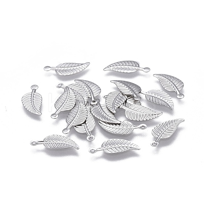Tarnish Resistant 304 Stainless Steel Charms X-STAS-P236-18P-1