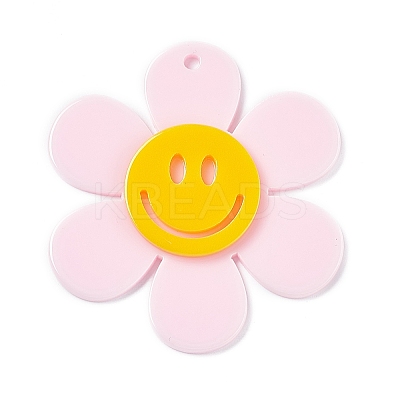 Opaque Acrylic Big Pendants OACR-P012-B03-1