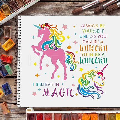 Plastic Reusable Drawing Painting Stencils Templates DIY-WH0172-365-1