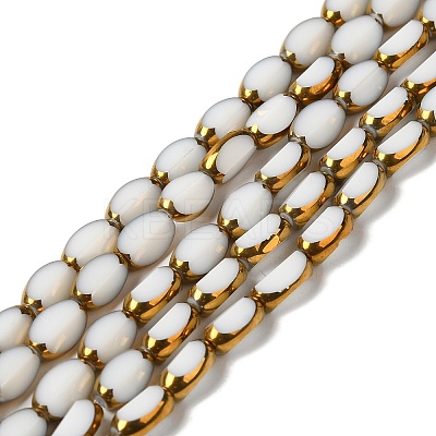 Electroplate Glass Beads Strands EGLA-P061-02A-07-1