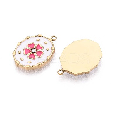 Ion Plating(IP) 304 Stainless Steel Rhinestone Pendants STAS-N109-251A-G-1
