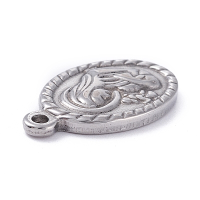 Non-Tarnish 304 Stainless Steel Pendants STAS-P288-08P-1