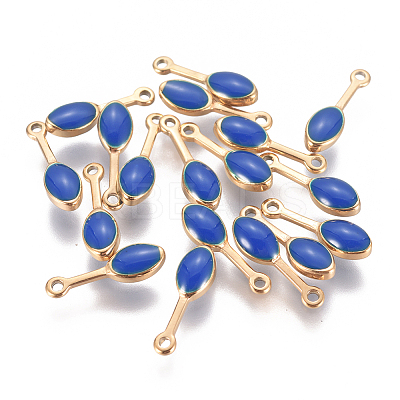 Ion Plating(IP) 304 Stainless Steel Enamel Charms STAS-F224-05E-1