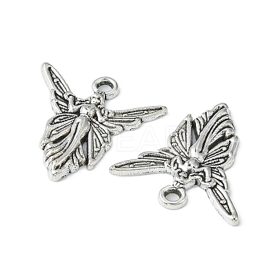 Tibetan Style Alloy Fairy Pendants TIBEP-23017-AS-RS-1