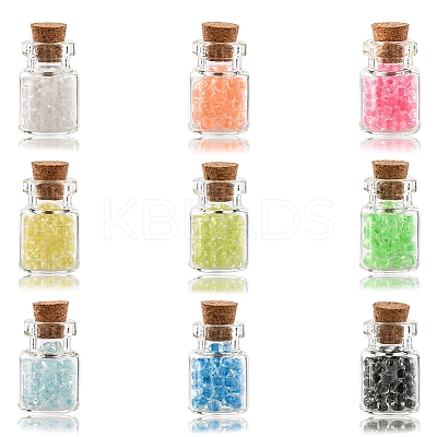 DIY Wishing Bottle Pendant Necklace Making Kit DIY-YW0005-80-1