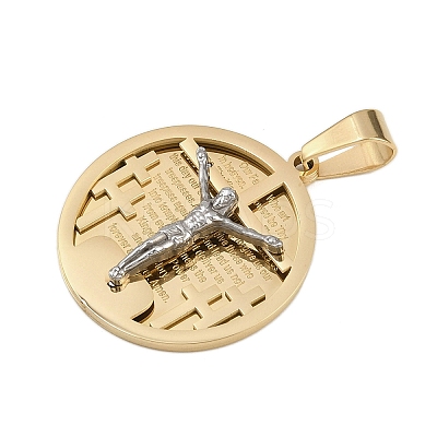Jesus Theme 304 Stainless Steel Pendants STAS-D387-01A-PG-1