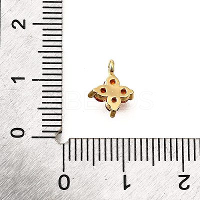 Brass Micro Pave Cubic Zirconia Pendants KK-D356-07C-G-1