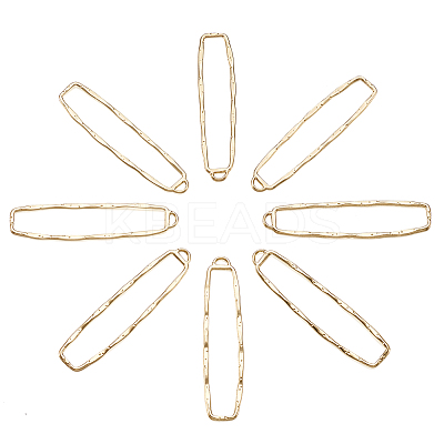 10Pcs Alloy Open Back Bezel Big Pendants PALLOY-TAG0001-01-1