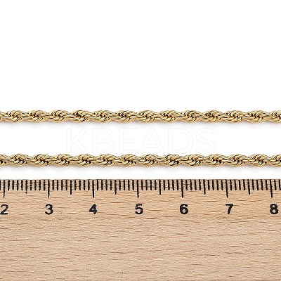 304 Stainless Steel Rope Chain Necklaces X-NJEW-F226-03G-04-1