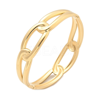 304 Stainless Steel Bangles AJEW-P127-05G-1