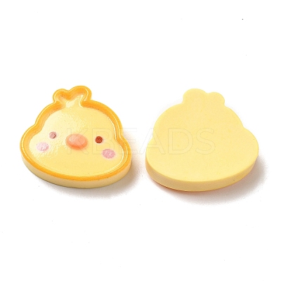 Cute Cartoon Animal Opaque Resin Cabochons RESI-C034-05B-1