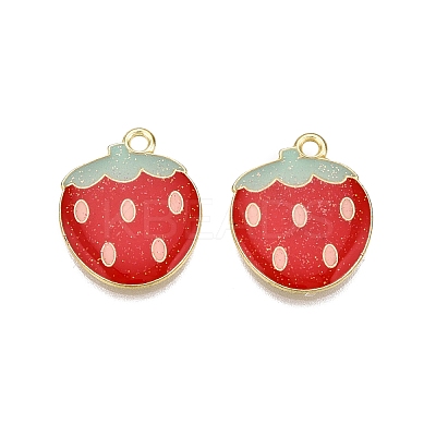 Light Gold Plated Alloy Enamel Pendants LS-PALLOY-N176-26A-RS-1