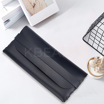 1Pc Portable PU Leather Eyeglass Cases AJEW-CN0005-21B-1
